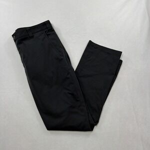 Bluffworks Chino Pants Regular Fit Technical Travel Trousers Black Mens 32x30